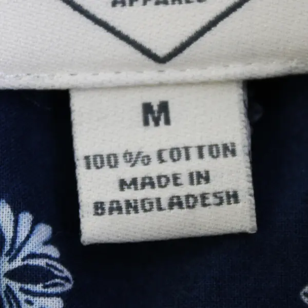 St. John's Bay Navy Blue and White Patterned Button-Up Vest Women's Medium