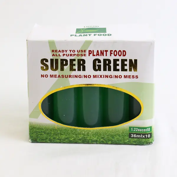 Set Of 10 Greenthumb Inc Super Green Liquid Plant Food 1.22 Oz