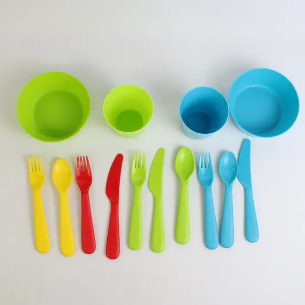 RePlay BPA Free Kids' Set: Bowls, Plates, Trays, Cups & Utensils #888-222-3053