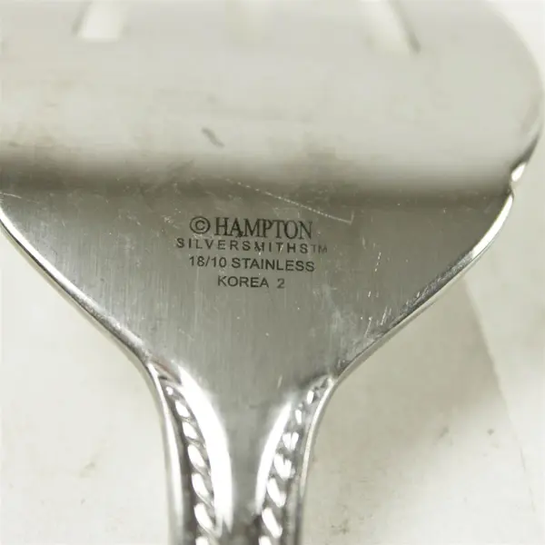 Lot of 2  Medium Solid Cold Meat Serving Fork & Sugar Shell Spoon