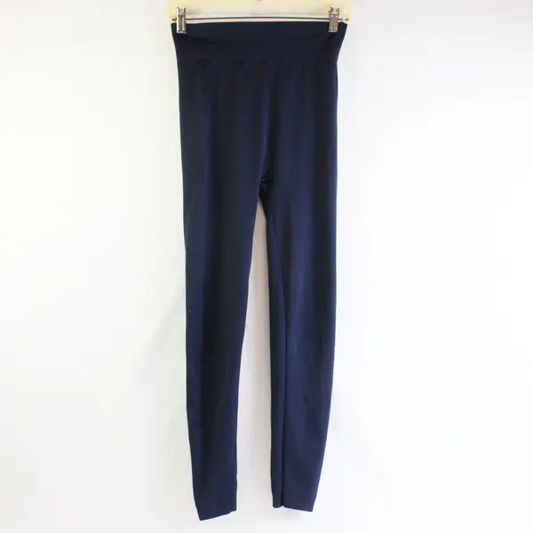 Yelete Leg Wear Navy Blue Leggings Women's One Size