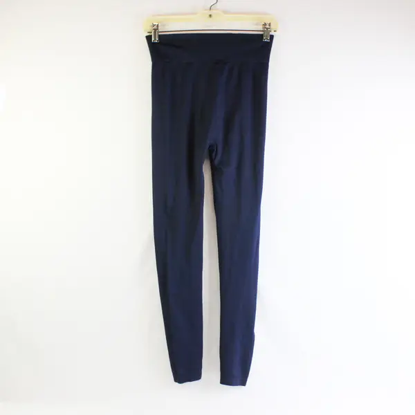 Yelete Leg Wear Navy Blue Leggings Women's One Size