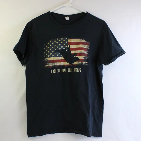 Fruit Of The Loom Professional Bull Riders Navy Blue T-Shirt Adult Medium