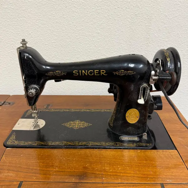 Vintage Singer Sewing Machine in Cabinet with Motor Control - Local Pickup Only