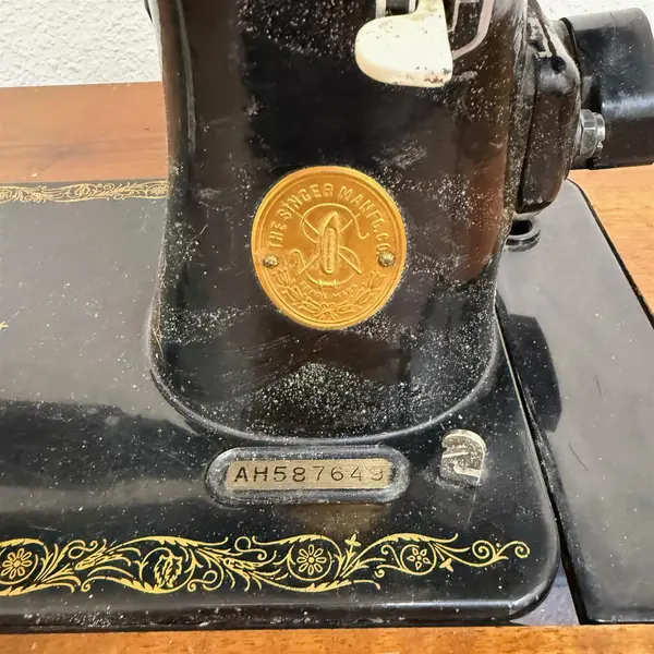 Vintage Singer Sewing Machine in Cabinet with Motor Control - Local Pickup Only