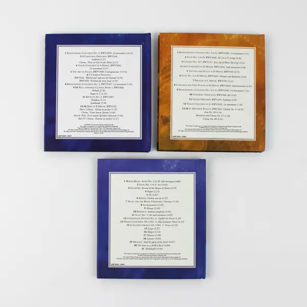 Lot of 3 Classic Composers CD/Book Combo Bach and Handel, 2005