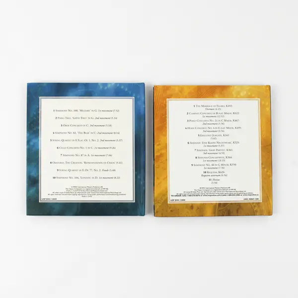 Lot of 2 Classic Composers CD/Book Combo - Mozart and Haydn, 2002