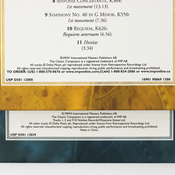 Lot of 2 Classic Composers CD/Book Combo - Mozart and Haydn, 2002