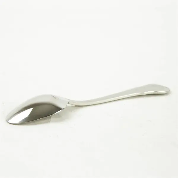 Set of 4 Hampton Silversmiths Lauren Frosted Stainless Place/Oval Soup Spoons