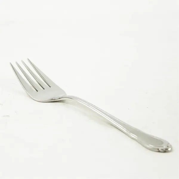 Hampton Silversmiths Lauren Frosted Stainless  Medium Solid Meat Serving Fork