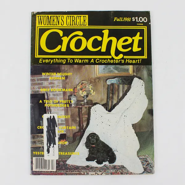 Vintage Lot of 2 Women's Circle Crochet Magazines Fall & Winter 1981 Issues