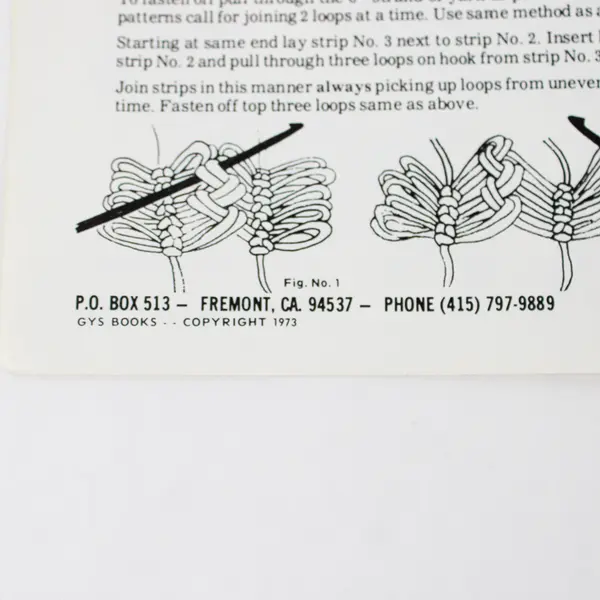 Vintage New Fashions Hairpin Lace and Broomstick Crochet Pattern Book II 1973 