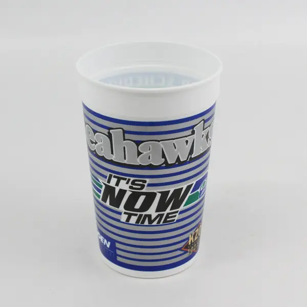  Seattle Seahawks Souvenir Plastic 6" Tall NFL Now Time Cup 1999