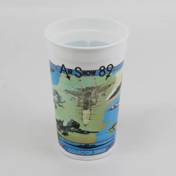 Vintage 1989 Air Show Collector Plastic Cup Military Aviation
