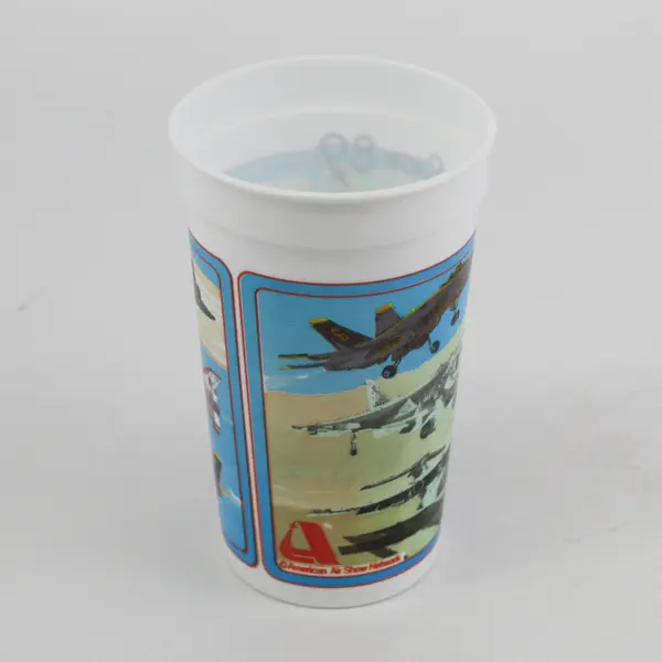 Vintage 1989 Air Show Collector Plastic Cup Military Aviation