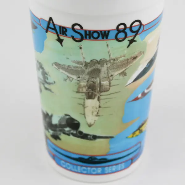 Vintage 1989 Air Show Collector Plastic Cup Military Aviation