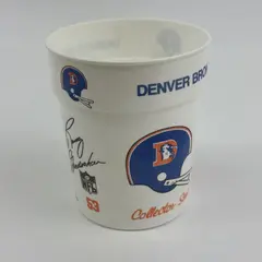 Vintage NFL Football Randy Gradishar 4" Plastic Cup Denver Broncos #53