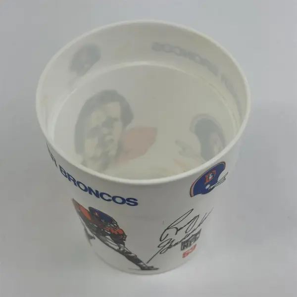 Vintage NFL Football Randy Gradishar 4" Plastic Cup Denver Broncos #53
