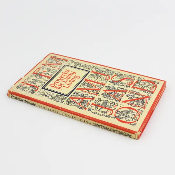 Vintage Peter Pauper Press Proverbs For Daily Living W Dust Jacket