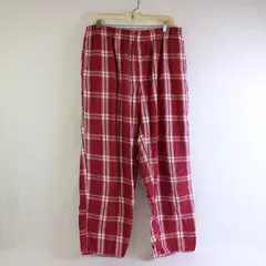 Faded Glory Red/White Plaid Patterned Pajama Pants Men's Size Large (36/38)