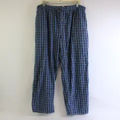Faded Glory Blue/Yellow Plaid Patterned Pajama Pants Men's Size L (36/38)