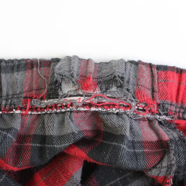Cascade Casual Wear Red/Gray Plaid Patterned Pajama Pants Men's Size MD