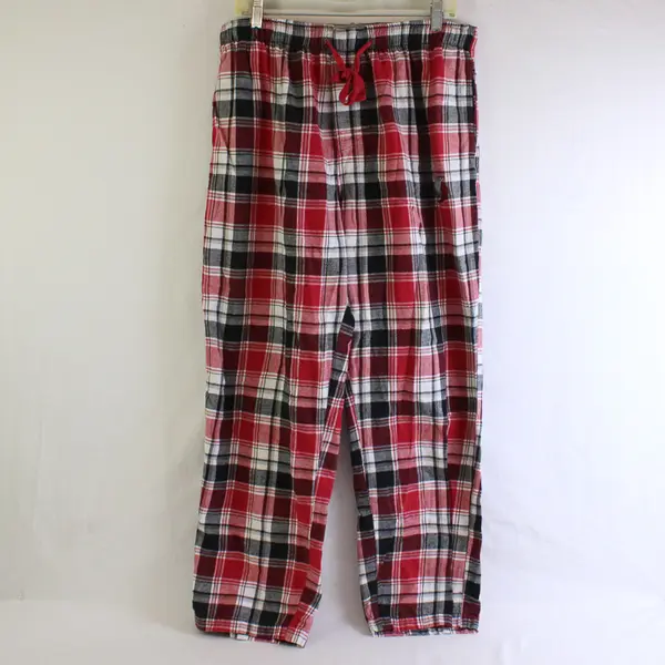 College Concepts Sport Red/White/Black Plaid Patterned Pajama Pants Men's Size L