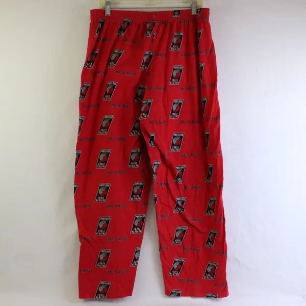 NBA Red/Black Portland Trail Blazers Patterned Pajama Pants Women's Size L