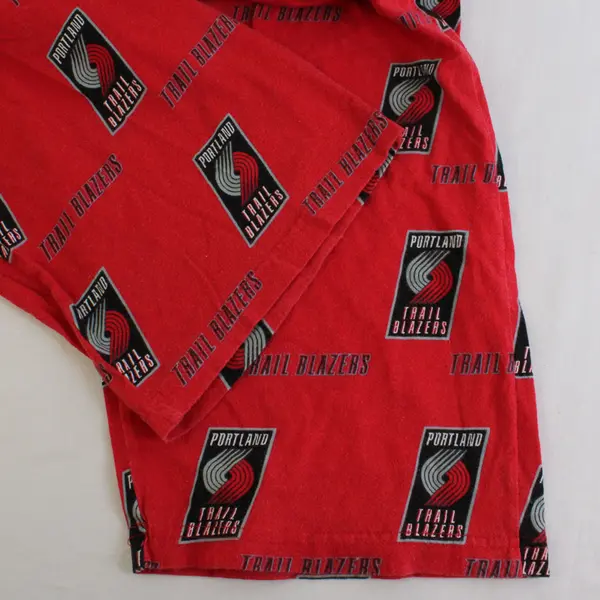 NBA Red/Black Portland Trail Blazers Patterned Pajama Pants Women's Size L