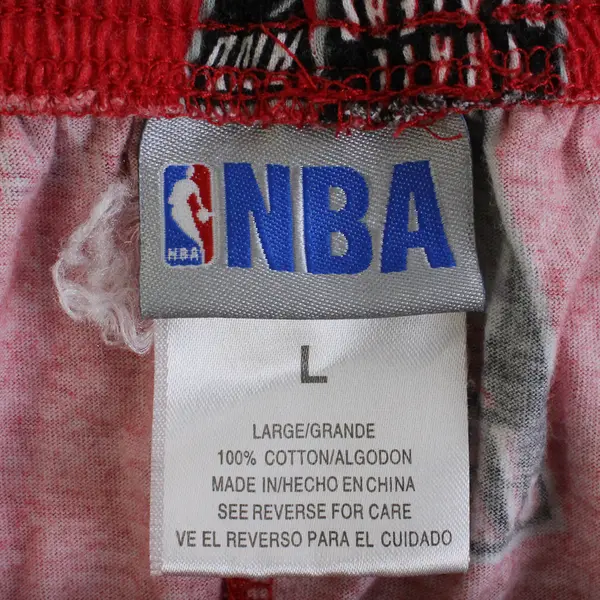 NBA Red/Black Portland Trail Blazers Patterned Pajama Pants Women's Size L