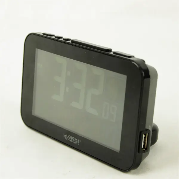 La Crosse Technology 617-1485B Black Alarm Clock