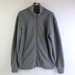 Kirkland Signature Gray Long Sleeve Full Zip Mock Neck Sweatshirt Men's Large