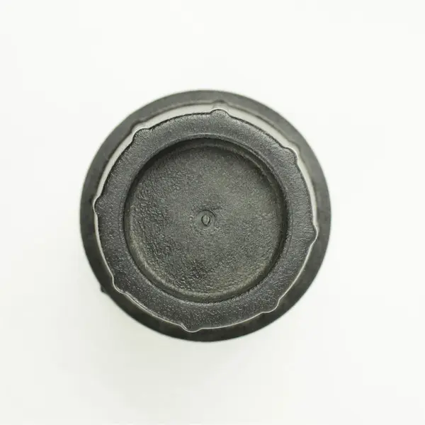 Lot of 4 Black Plastic Planters 6x9.5in Stackable Indoor/Outdoor