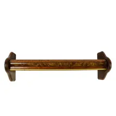 Brown Wooden Wall Shelf 20.5in Sturdy Small Books Decor Shelf