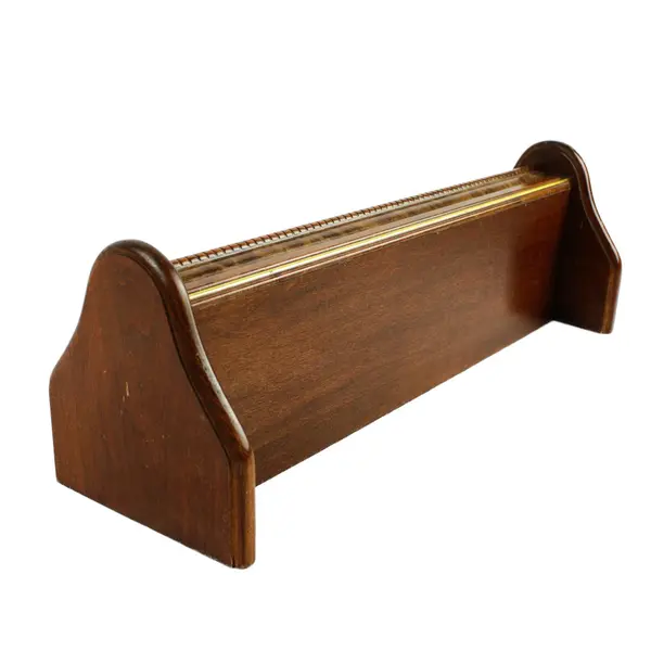 Brown Wooden Wall Shelf 20.5in Sturdy Small Books Decor Shelf