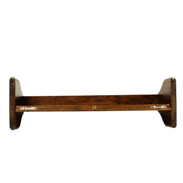 Brown Wooden Wall Shelf 20.5in Sturdy Small Books Decor Shelf