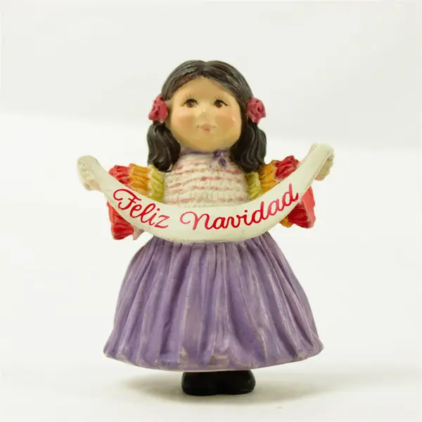 Hallmark 'Girl in Ruffles' Spanish Wish Sharing the Joy Figurine Collectible