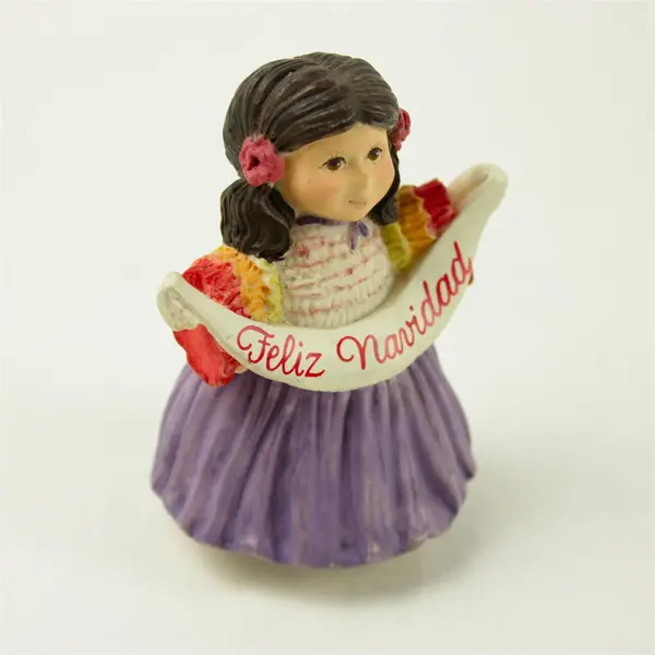 Hallmark 'Girl in Ruffles' Spanish Wish Sharing the Joy Figurine Collectible