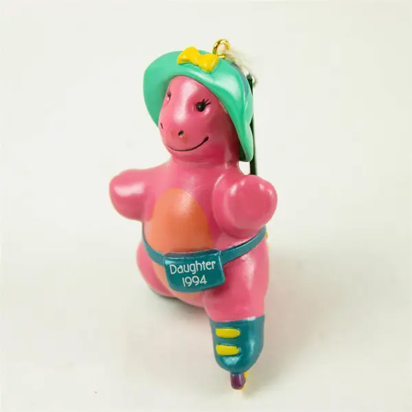 1994 Hallmark Keepsake Daughter Dinosaur Skates Christmas Ornament Vintage