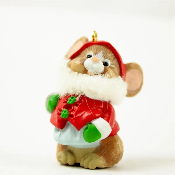 Vintage 1984 Hallmark Keepsake Ornament Santa Mouse Christmas