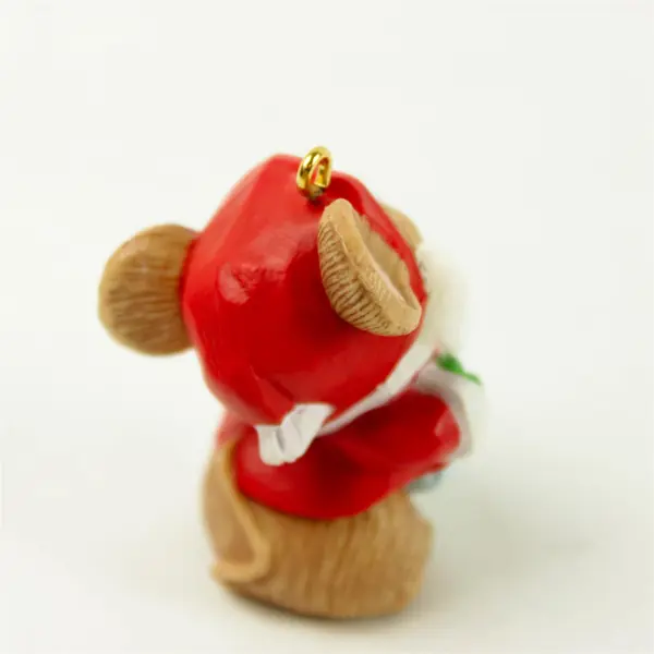Vintage 1984 Hallmark Keepsake Ornament Santa Mouse Christmas