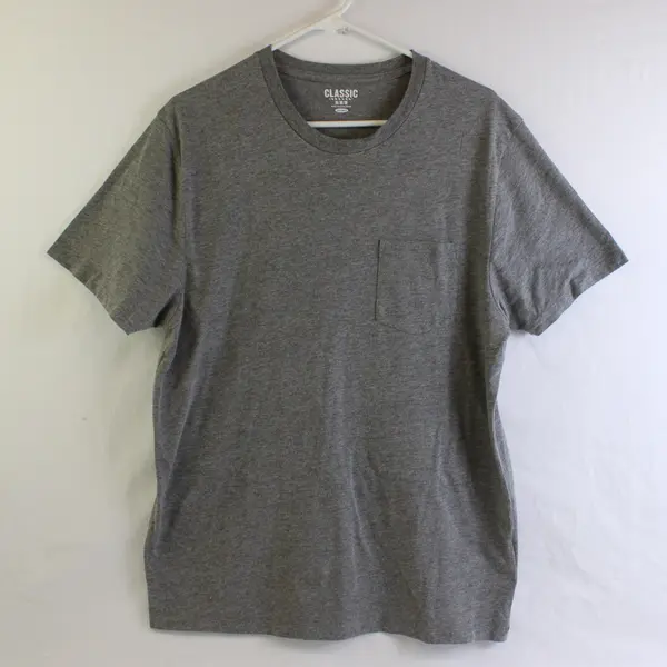 Old Navy Classic Solid Gray Color Short Sleeve T-Shirt Men's Size Medium