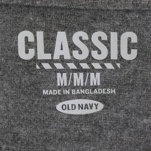 Old Navy Classic Solid Gray Color Short Sleeve T-Shirt Men's Size Medium