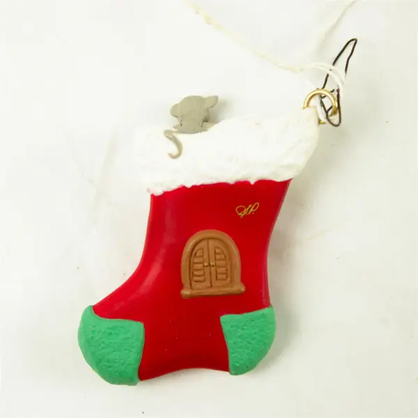 1997 Hallmark Keepsake New Home Mouse Stocking Christmas Ornament