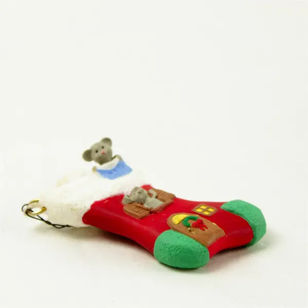 1997 Hallmark Keepsake New Home Mouse Stocking Christmas Ornament