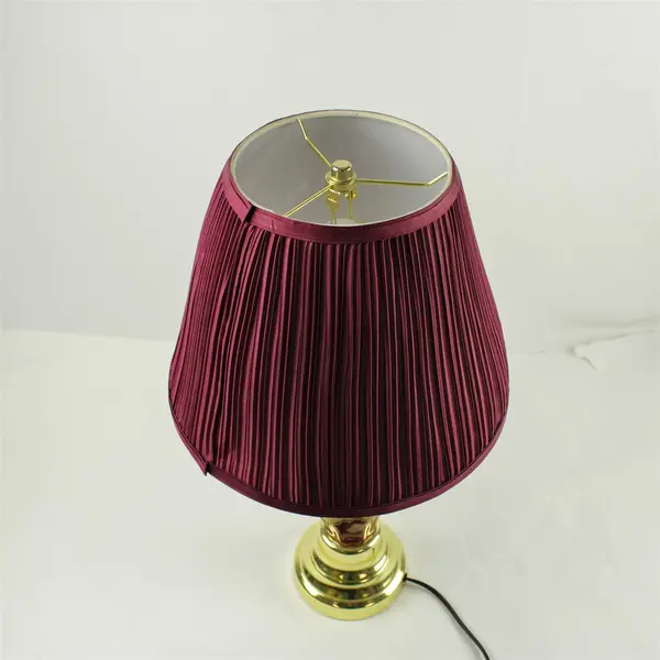 Mid Century Style Burgundy Table Lamp 22" 