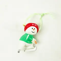 Vintage 90s Hallmark Christmas Ornament Son Ice Hockey Snowman No Box
