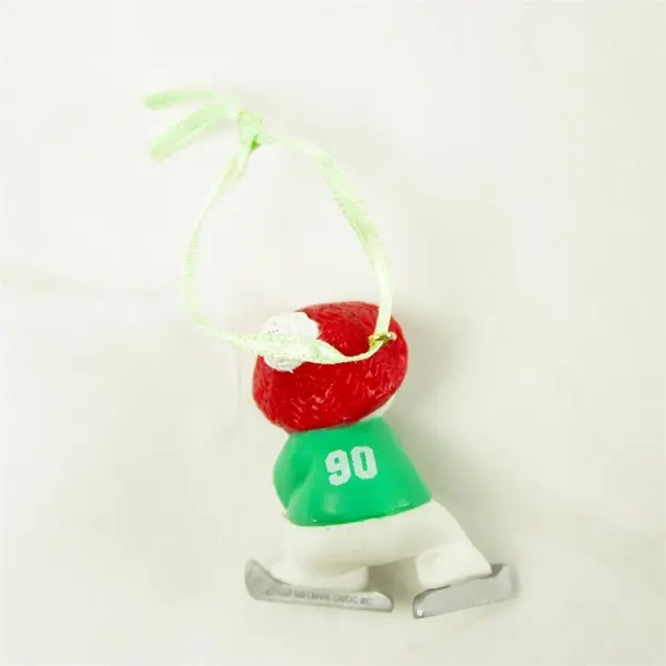 Vintage 90s Hallmark Christmas Ornament Son Ice Hockey Snowman No Box