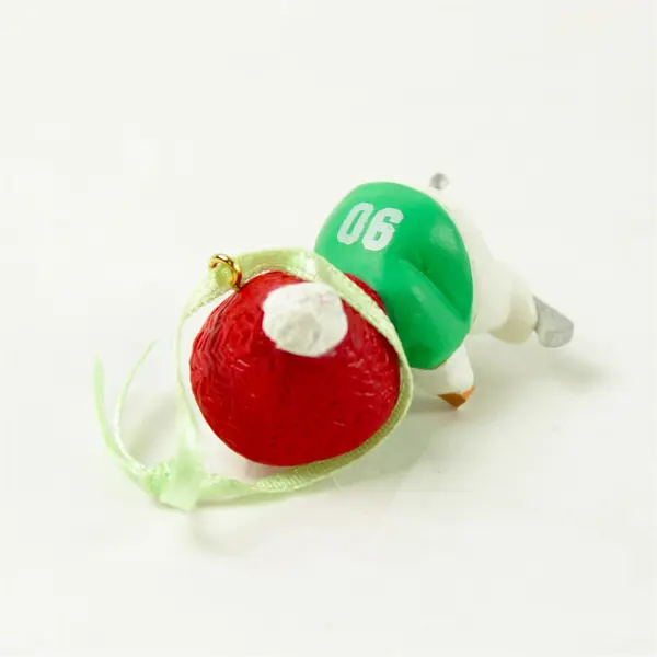 Vintage 90s Hallmark Christmas Ornament Son Ice Hockey Snowman No Box