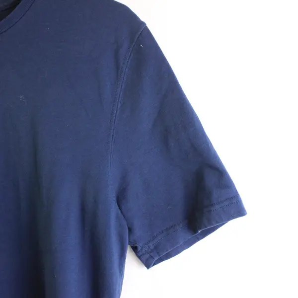 St John's Bay Solid Blue Color Short Sleeve T-Shirt 100% Cotton Men's Size Small